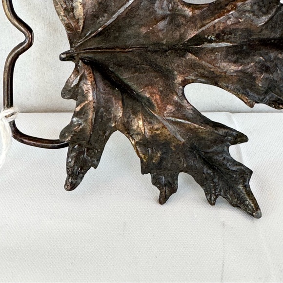 Bergamot Brass Works 1974 Bronze Maple Leaf Collectors Belt Buckle Gift Ready - Picture 4 of 15